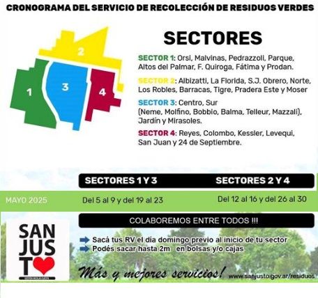 Servicio de recolección de residuos verdes